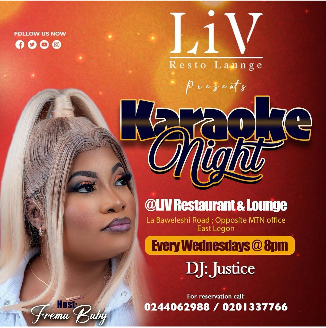 Karaoke Night at Liv - on UpNext Ghana