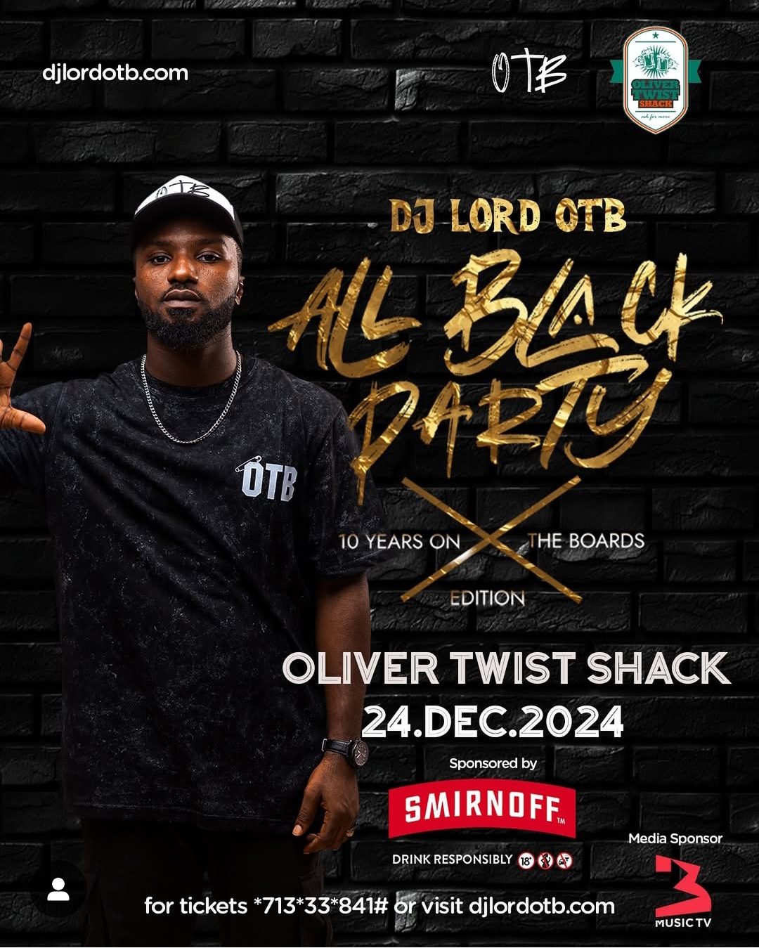 DJ Lord OTB All Black Party - on UpNext Ghana