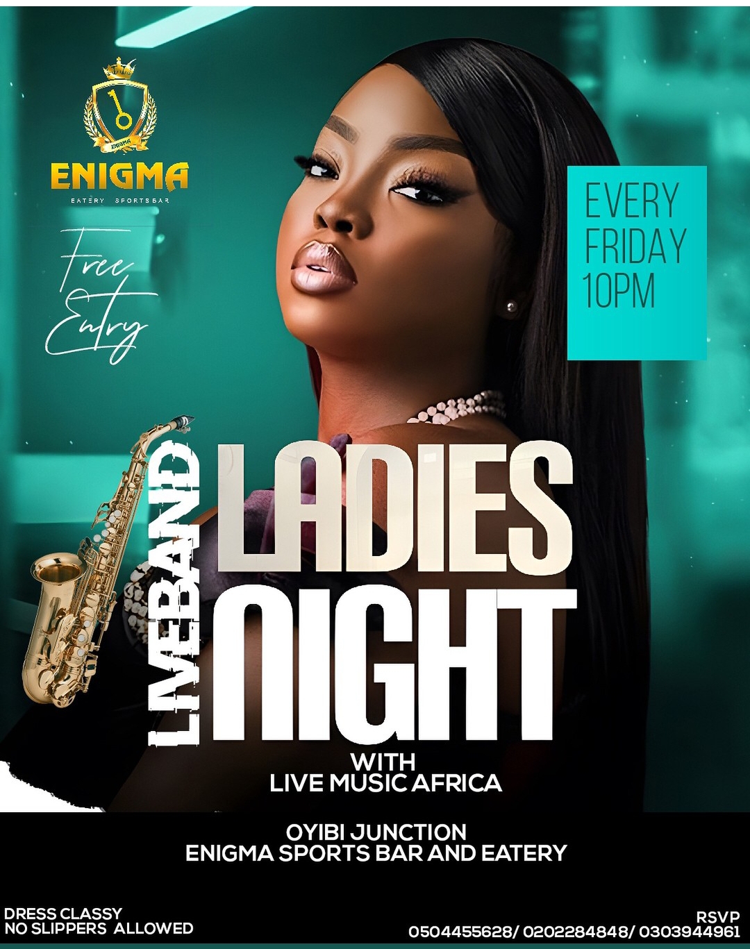 Enigma Ladies Night - on UpNext Ghana