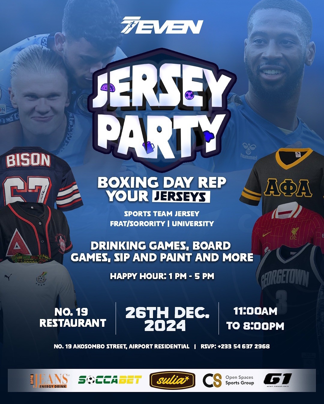 Jersey Party - on UpNext Ghana