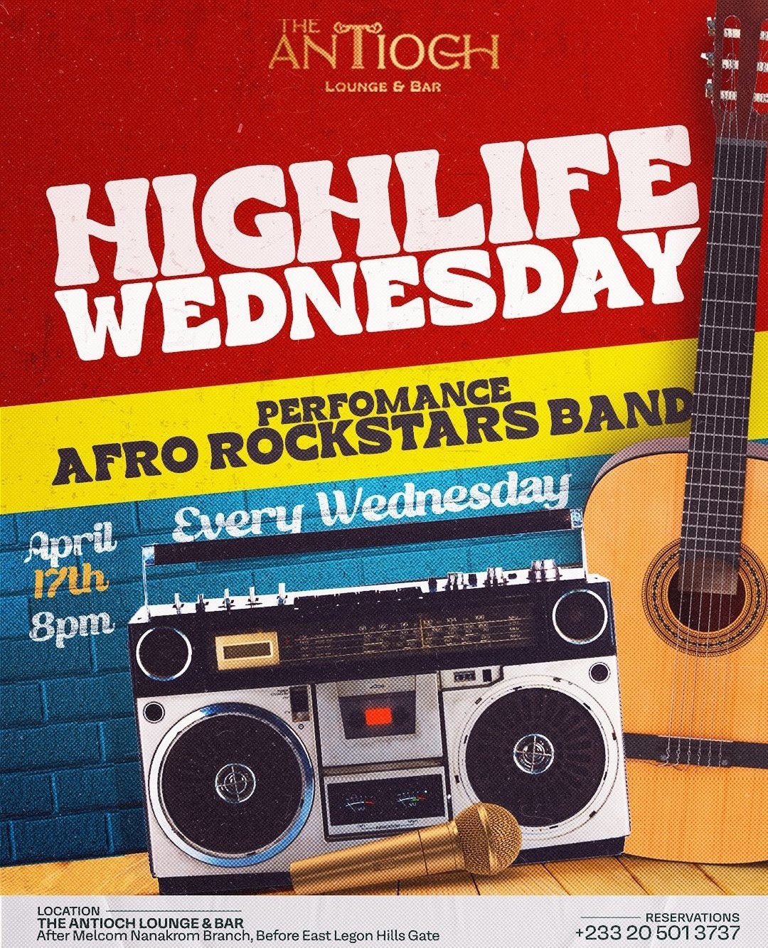 Highlife Wednesdays: Antioch Lounge - on UpNext Ghana