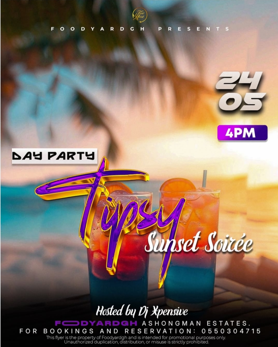 Tipsy Sunset Soiree Day Party - on UpNext Ghana