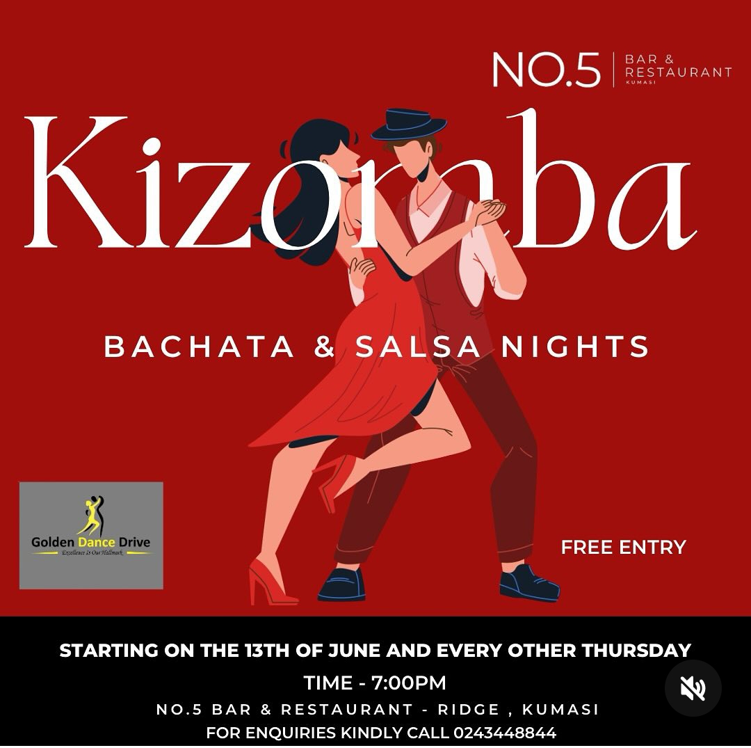 Kizomba, Bachata and Salsa Nights - on UpNext Ghana